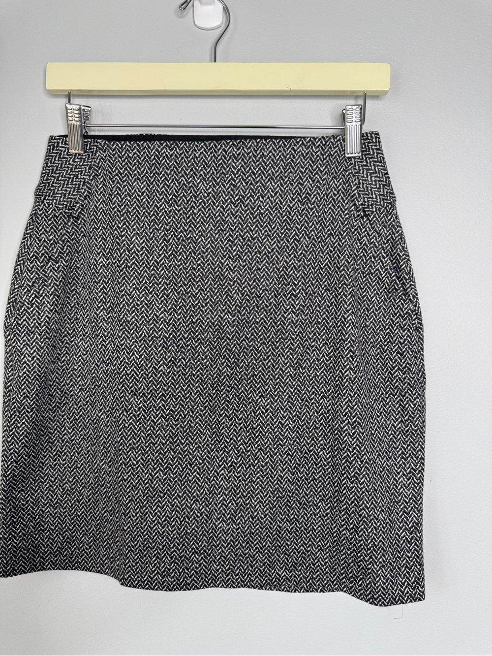 Apt. 9 Black & White Herringbone Pencil Skirt